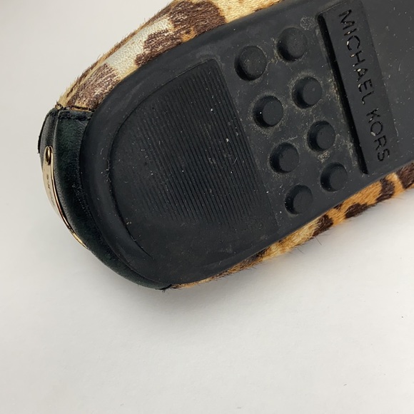 Michael Kors Calf Hair Leopard Loafers 9 1/2 M - Picture 11 of 12